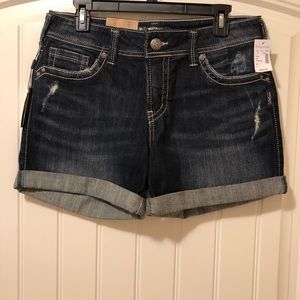 Silver Suki midrise shorts